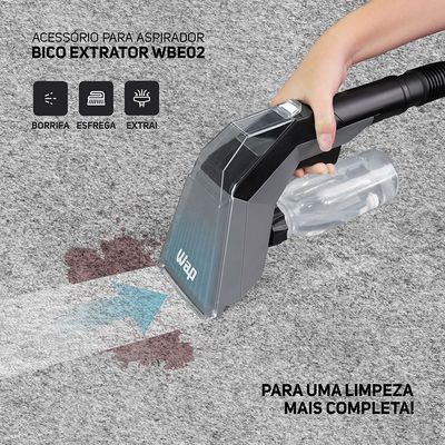 BICO EXTRATOR PARA ASPIRADOR DE PÓ E ÁGUA 350ML WAP WBE02