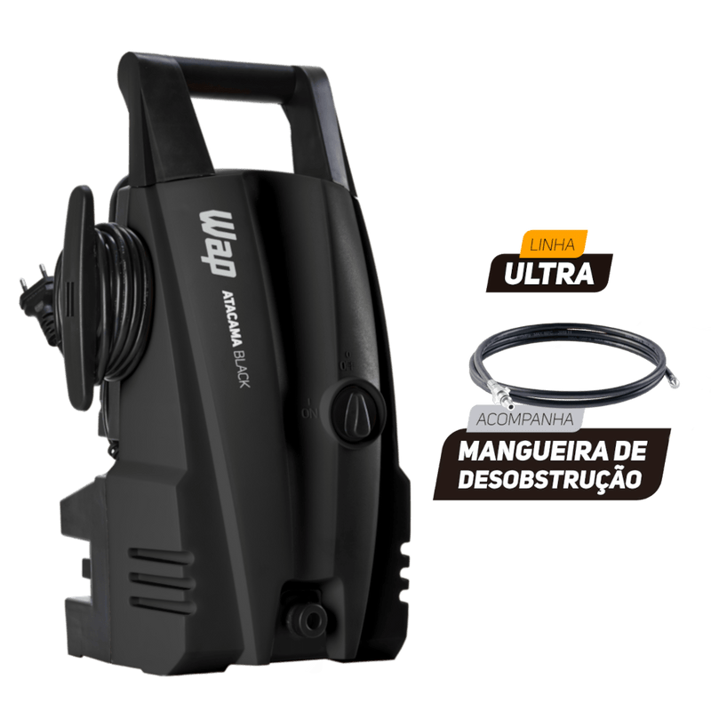 Desobstruidora de Alta Pressão 1400W 1500PSI WAP Atacama Black Ultra