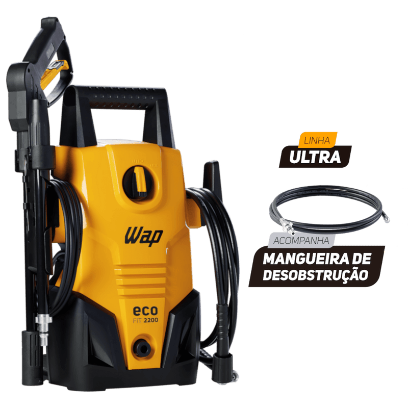 Desobstruidora de Alta Pressão 1400W 1500PSI WAP Eco Fit Ultra 2200