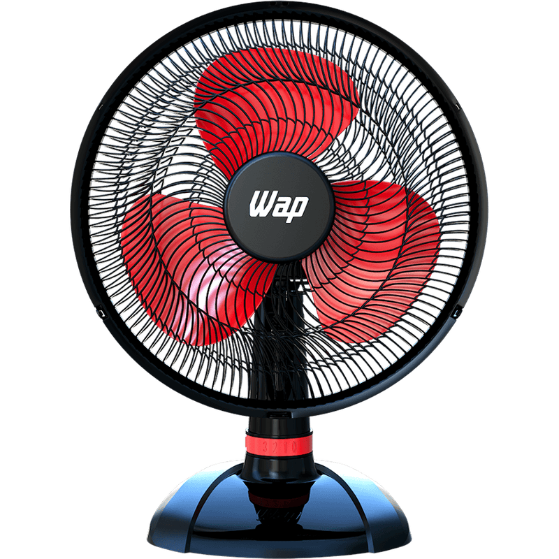 Ventilador 50 cm 3 Pás WAP Rajada Turbo Mesa Vermelho