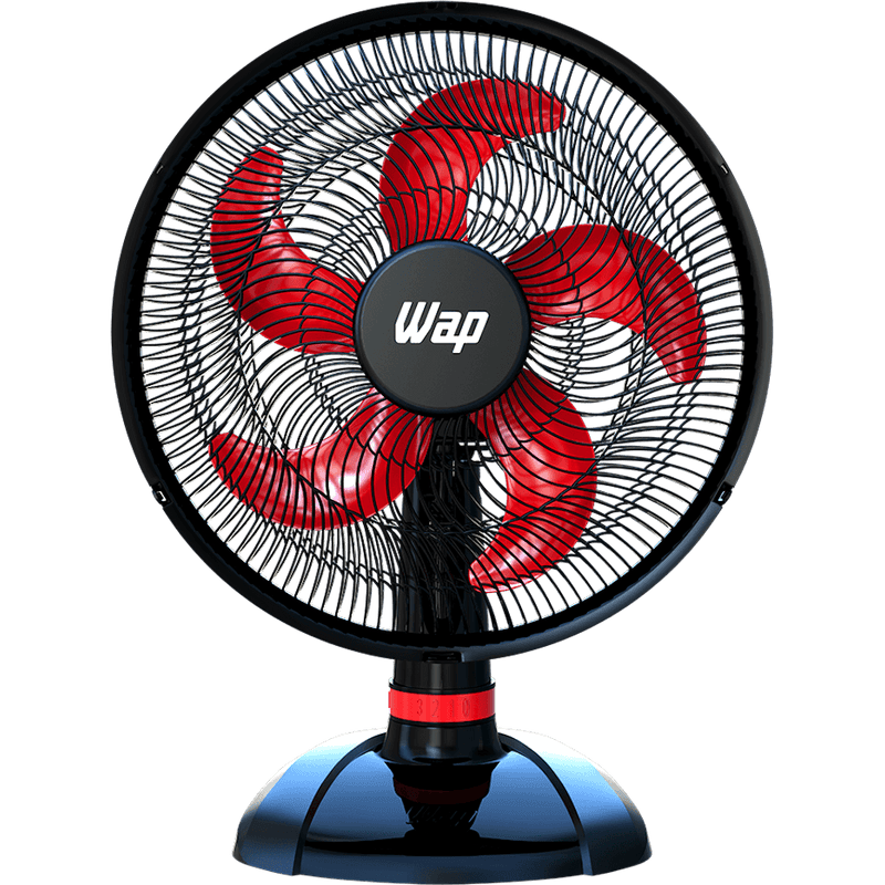 Ventilador 50 cm 5 Pás WAP Rajada Turbo W130 3 em 1 Vermelho