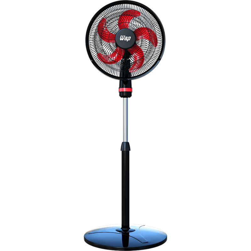 Ventilador 50 cm 5 Pás WAP Rajada Turbo W130 de Coluna Vermelho